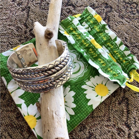 Brighton 5-Tier Silver Cuff Bracelet - Picture 2 of 3